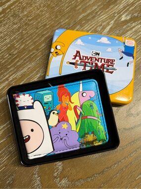 Adventure Time Bi-Fold Wallet with a Collectible Display Tin
